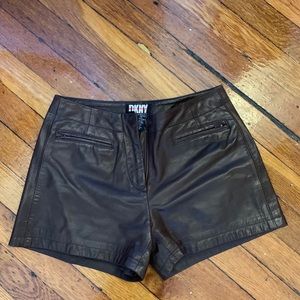 DKNY size 2 leather shorts